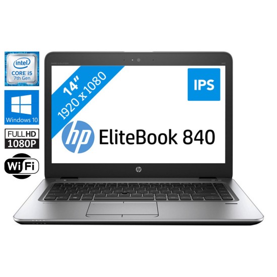 HP EliteBook 840 G4 i5-7200U 8GB 256GB SSD 14 inch Full-HD