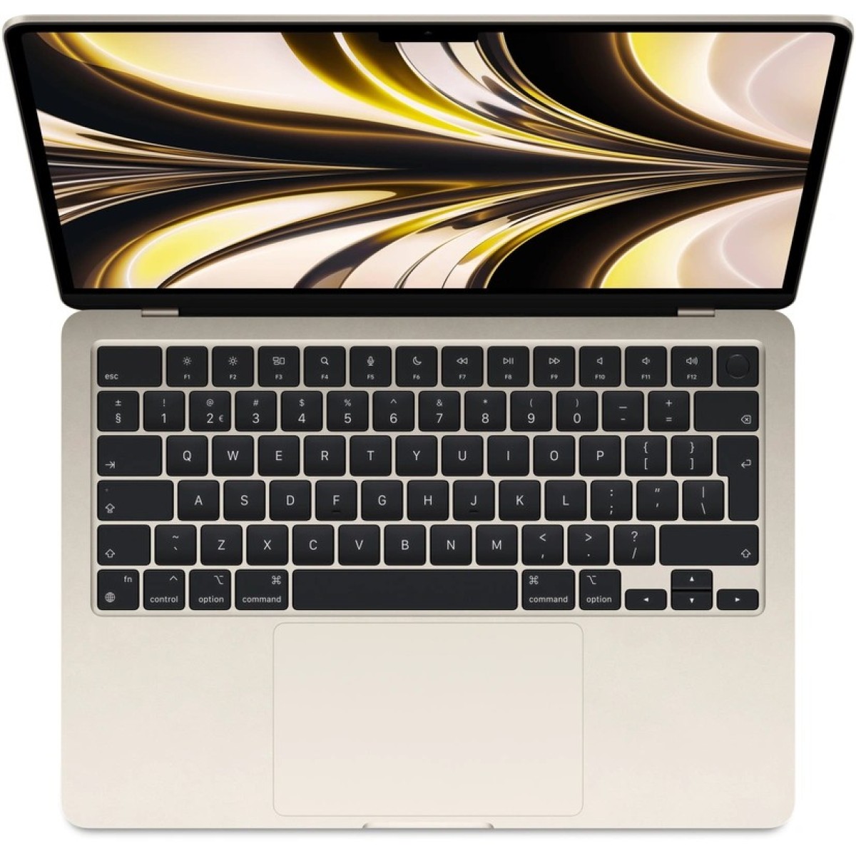 Apple MacBook Air 2022 Laptop | M2 8-core | 8 GB Ram | M2 10-Core GPU | 512 GB SSD | Qwerty | Goud
