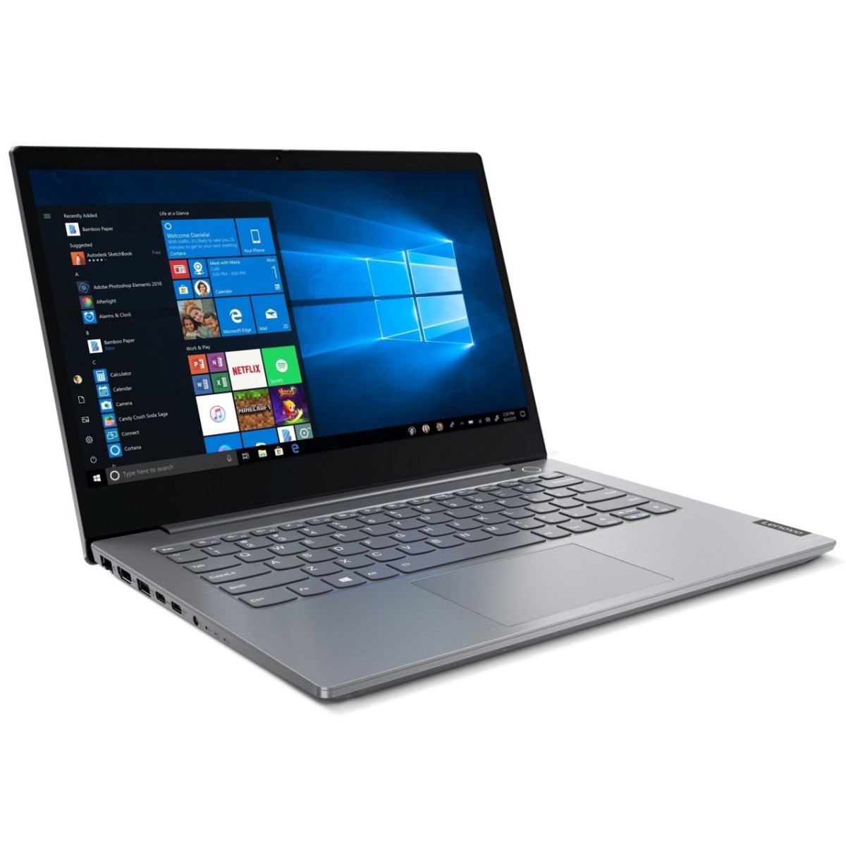 Lenovo ThinkBook 14 IML Laptop | Intel Core i3-10110U | 8 GB DDR4 2666 | 128 GB SSD PCIe + 1 TB HDD | 14.0 inch FHD 