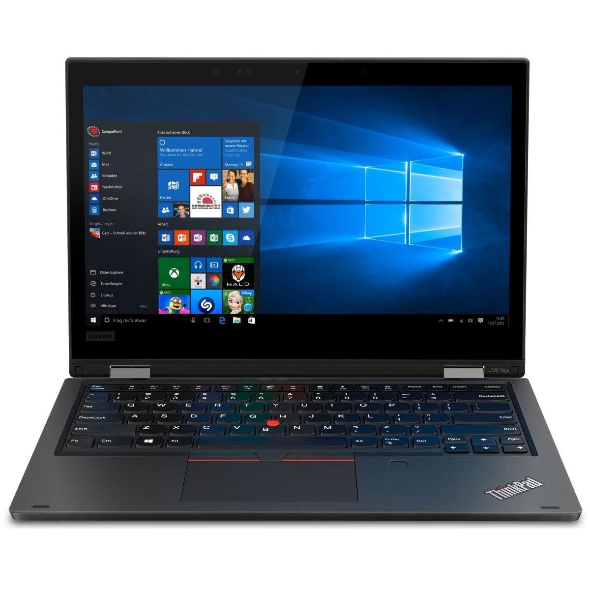  Lenovo ThinkPad L390 Yoga Laptop | Intel Core i5-8365U | 16 GB DDR4-2666 | 256 GB SSD PCIe | 13.3 inch FHD Touchscreen 