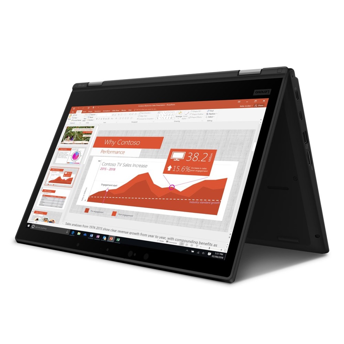  Lenovo ThinkPad L390 Yoga Laptop | Intel Core i5-8365U | 16 GB DDR4-2666 | 256 GB SSD PCIe | 13.3 inch FHD Touchscreen 