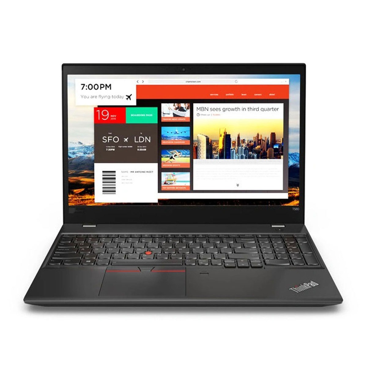  Lenovo ThinkPad T580 Laptop | Intel Core i5-8350U | 8 GB DDR4-2400 | 512 GB SSD M.2 | 15.6 inch FHD Touchscreen 