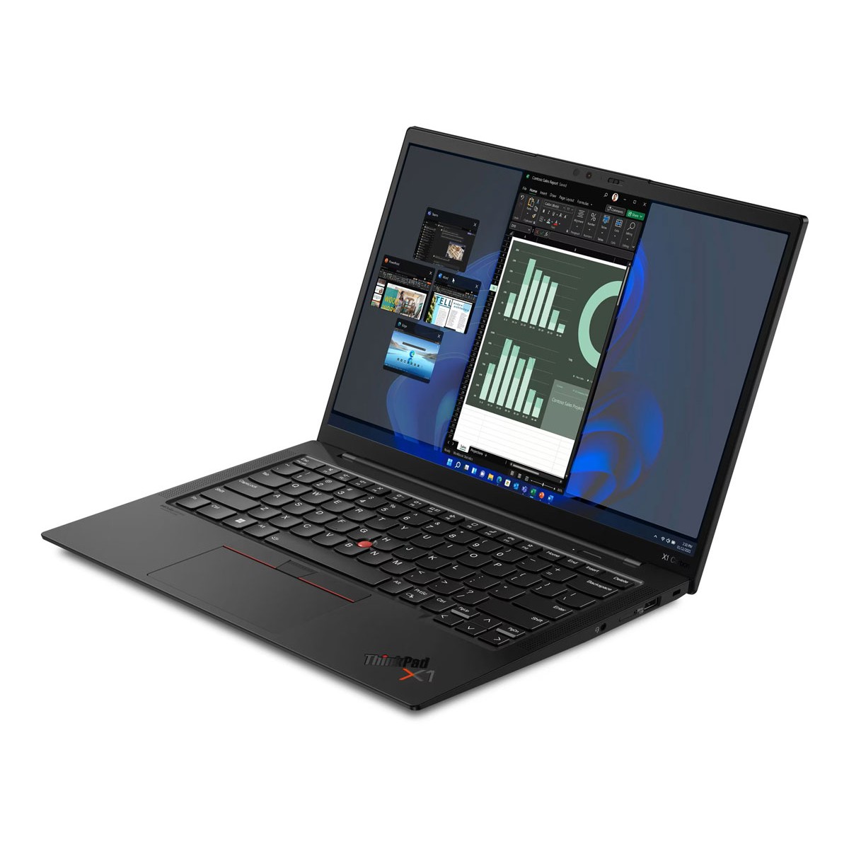  Lenovo Thinkpad X1 Carbon 10th Gen Laptop | Intel Core i7-1270P | 32 GB LPDDR5-6400 | 512 GB GB SSD PCIe | 14.0 inch WUXGA