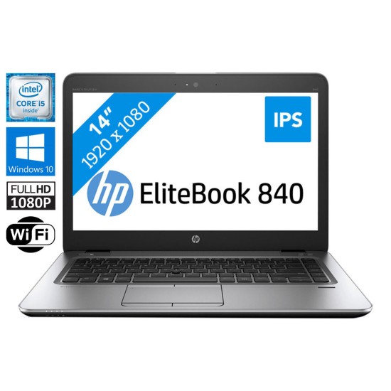 HP EliteBook 840 G3 i5-6200U 8GB DDR4 256GB SSD 14 inch Full-HD